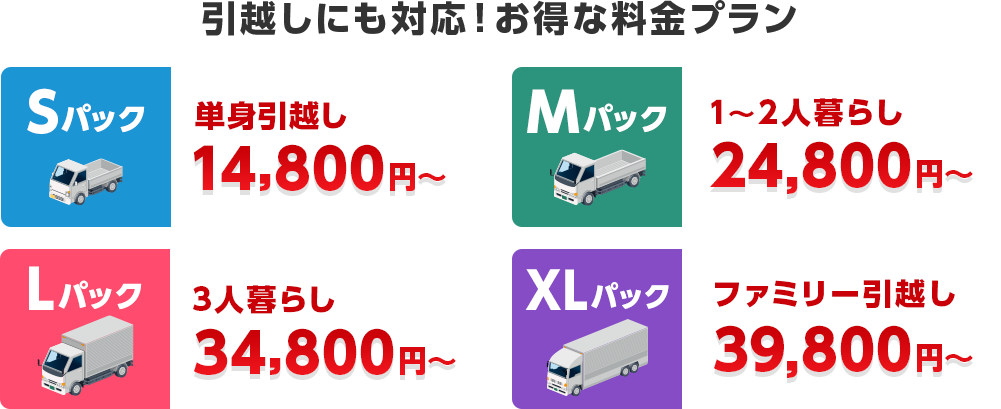 引越しにも対応！お得な料金プラン